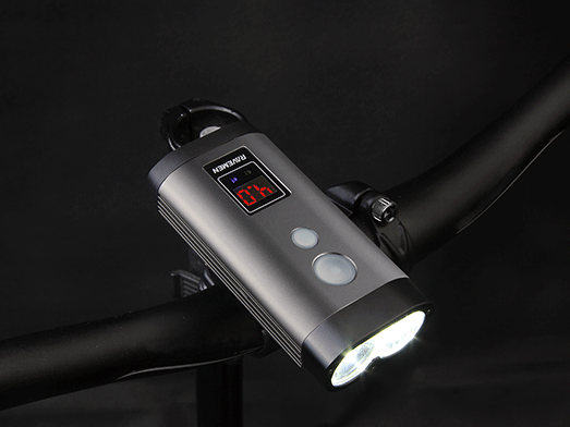 RAVEMEN PR1200 bike light, LED runtime display