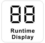 LED runtime display