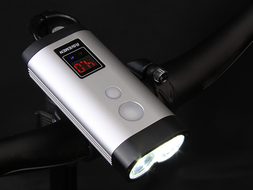 RAVEMEN PR900 bike light, LED runtime display